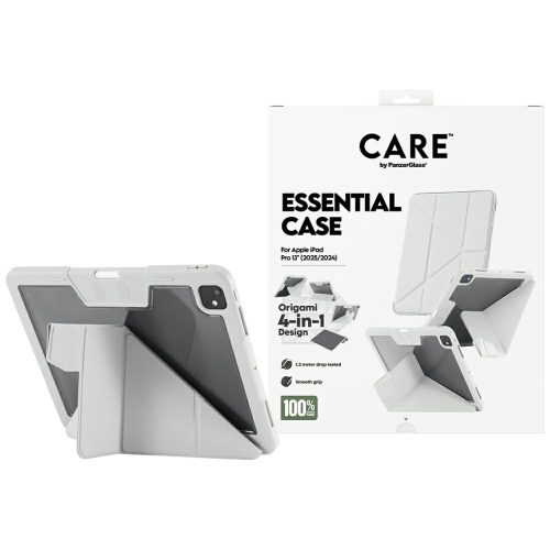 Care by PanzerGlass Y fold case iPad Pro 13" 2024 / 2025 tok, szürke