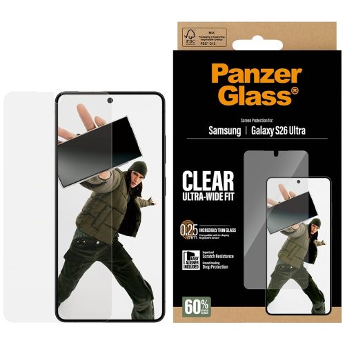 PanzerGlass Ultra-Wide Fit EasyAligner Samsung Galaxy S26 Ultra edzett üvegfólia