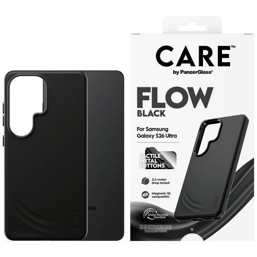 CARE by PanzerGlass Flow Qi Samsung Galaxy S26 Ultra tok, fekete