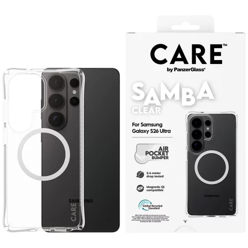 CARE by PanzerGlass Samba Qi Samsung Galaxy S26 Ultra tok, átlátszó