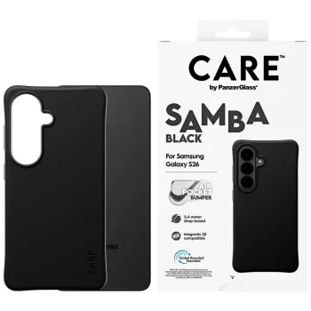 CARE by PanzerGlass Samba Qi Samsung Galaxy S26 tok, fekete