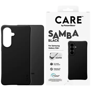   CARE by PanzerGlass Samba Qi Samsung Galaxy S26 Plus tok, fekete
