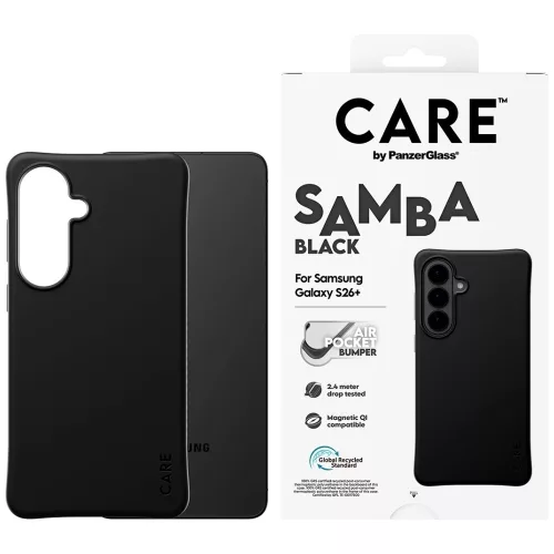 CARE by PanzerGlass Samba Qi Samsung Galaxy S26 Plus tok, fekete