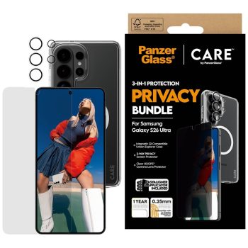   CARE by PanzerGlass Privacy 3in1 tok+edzett üvegfólia+kameravédő szett Samsung Galaxy S26 Ultra