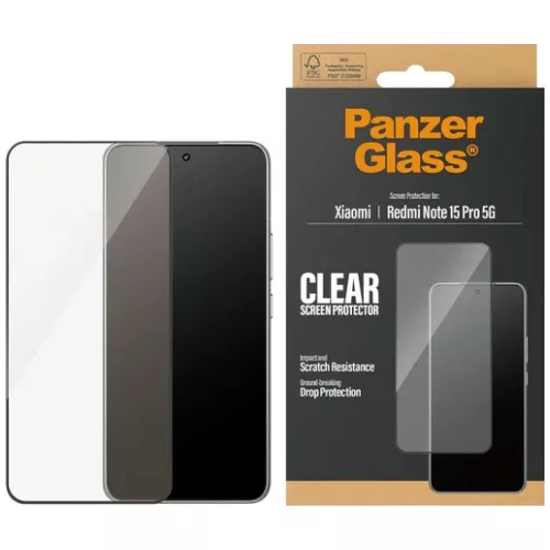 PanzerGlass Ultra-Wide Fit Xiaomi Redmi Note 15 Pro 5G edzett üvegfólia