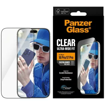   PanzerGlass Ultra-Wide Fit w. EazyAligner iPhone 18 Pro / 17 Pro (PG77588) üvegfólia