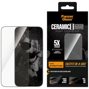   Ceramic PanzerGlass w. FastLift in-a-box iPhone 18 Pro Max / 17 Pro Max üvegfólia