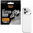 Ceramic Lens Protector PanzerGlass Hoops Glitter iPhone 18 Pro / 18 Pro Max kameravédő, ezüst