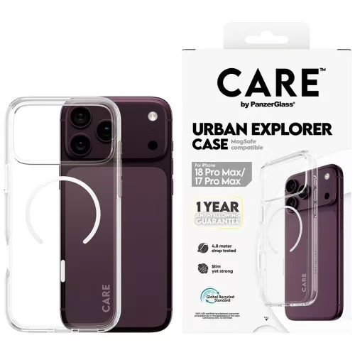 Care by PanzerGlass Urban Explorer MagSafe iPhone 18 Pro Max / 17 Pro Max (CR82085) tok, átlátszó