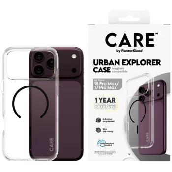   Care by PanzerGlass Urban Explorer Black iPhone 18 Pro Max / 17 Pro Max (CR82267) tok, átlátszó
