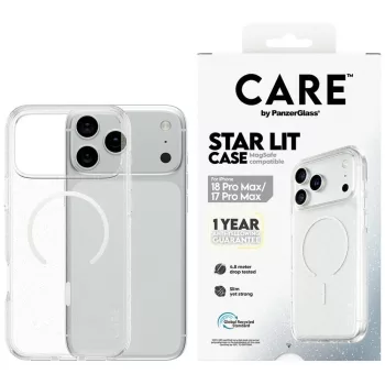   Care by PanzerGlass Star Lit MagSafe iPhone 18 Pro Max / 17 Pro Max (CR44847) tok, átlátszó