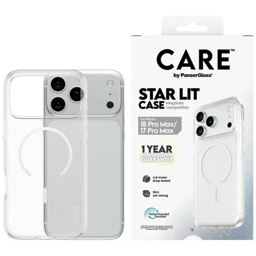 Care by PanzerGlass Star Lit MagSafe iPhone 18 Pro Max / 17 Pro Max (CR44847) tok, átlátszó