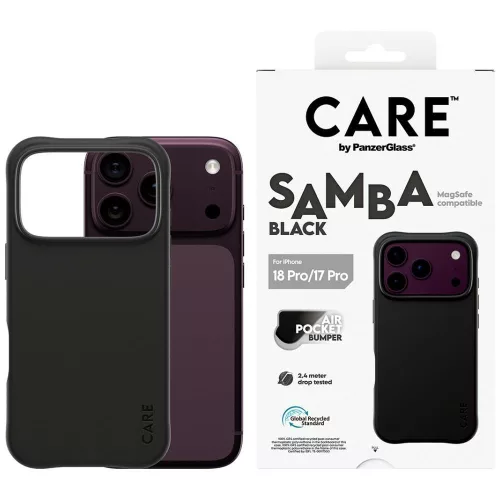 Care by PanzerGlass Samba MagSafe iPhone 18 Pro / 17 Pro (CR30759) tok, fekete