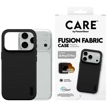   Care by PanzerGlass Fusion Fabric MagSafe iPhone 18 Pro / 17 Pro (CR23769) tok, fekete