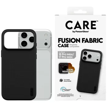   Care by PanzerGlass Fusion Fabric MagSafe iPhone 18 Pro Max / 17 Pro Max (CR57114) tok, fekete