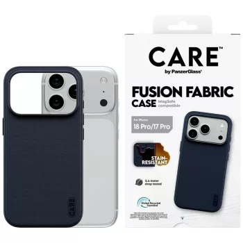   Care by PanzerGlass Fusion Fabric MagSafe iPhone 18 Pro / 17 Pro (CR35497) tok, kék