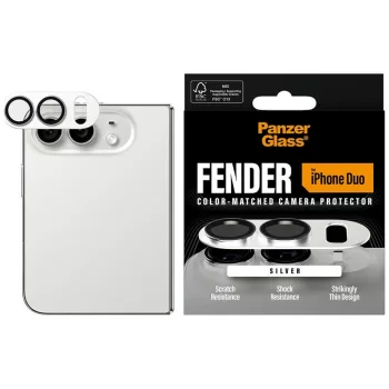   PanzerGlass Fender Camera Protector iPhone 18 Duo (PG29718) kameravédő, fehér