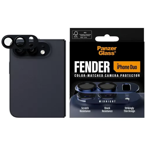 PanzerGlass Fender Camera Protector iPhone 18 Duo (PG03989) kameravédő, sötétkék