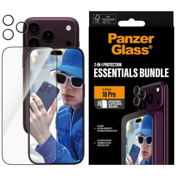   PanzerGlass Essentials 2 az 1-ben Glass+Lens iPhone 18 Pro (PG19489) kameravédő