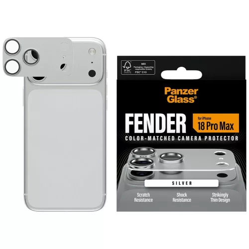 PanzerGlass Fender Camera Protector lens protector iPhone 18 Pro Max (PG36357) kameravédő, ezüst