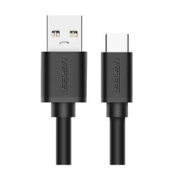  Ugreen USB/USB-C adat- és töltőkábel, 3.0 gyorstöltés, 3A, 2m, fekete