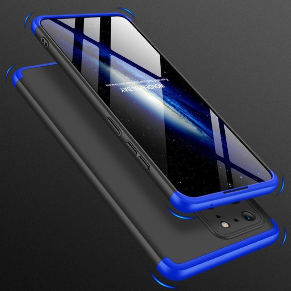 Full Body Case 360 Samsung Galaxy S20 Ultra hátlap, tok, fekete-kék
