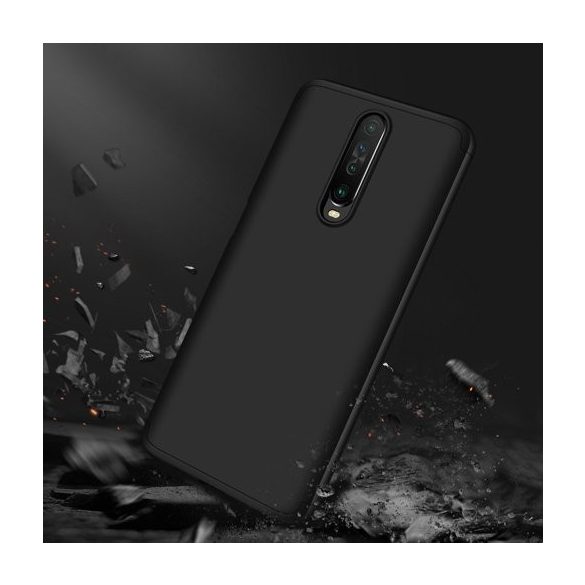 Full Body Case 360 Xiaomi Redmi K30 hátlap, tok, fekete