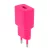 Setty hálózati töltő 1x USB 2,4A LSIM-A-126 , rózsaszín