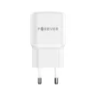 Forever TC-01-20AC PD QC hálózati töltő 1x USB-C 1x USB 20W, fehér