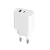 Maxlife MXTC-06 PD QC hálózati töltő 1x USB-C 1x USB 30W, fehér