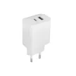 Maxlife MXTC-06 PD QC hálózati töltő 1x USB-C 1x USB 30W, fehér