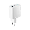 Forever TC-06-20AC PD QC hálózati töltő 1x USB-C 1x USB 20W, fehér