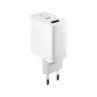 Forever TC-06-20AC PD QC hálózati töltő 1x USB-C 1x USB 20W, fehér