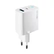 Forever TC-06-33AC GaN PD QC hálózati töltő 1x USB-C 1x USB 33W, fehér