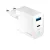 Forever TC-06-65AC GaN PD QC hálózati töltő 1x USB-C 1x USB 65W, fehér
