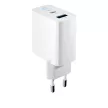 Forever TC-06-65AC GaN PD QC hálózati töltő 1x USB-C 1x USB 65W, fehér