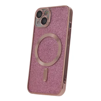 Glitter Chrome Mag case iPhone 13 6,1" tok, rózsaszín
