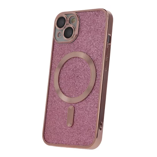 Glitter Chrome Mag case iPhone 13 6,1" tok, rózsaszín