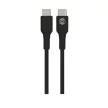 Forever CC-06 PD QC autós töltő 1x USB-C 1x USB 20W, fekete + USB-C - USB-C kábel 60W
