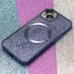 Glitter Chrome Mag tok iPhone 15 Plus 6,7", kék