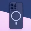 Silicone Mag MagSafe hátlap, tok iPhone 15 Plus 6,7", sötétkék