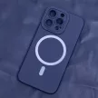 Silicone Mag MagSafe hátlap, tok iPhone 15 Plus 6,7", sötétkék