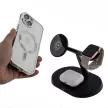 Maxlife MXWC-03 mágneses vezeték nélküli töltő 15W, fekete 3in1