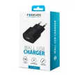 Forever TC-01 hálózati töltő 1x USB 1A, fekete