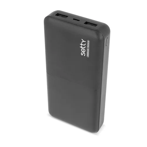 Setty power bank 20000 mAh SPB-20, fekete