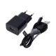Maxlife MXTC-01 hálózati töltő 1x USB 1A, fekete + microUSB kábel