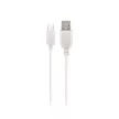 Maxlife MXTC-01 hálózati töltő 1x USB 2.1A, fehér + microUSB kábel