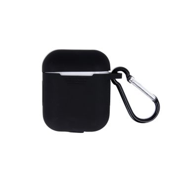 Case Airpods / Airpods 2 tok, fekete with hook