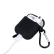 Case Airpods / Airpods 2 tok, fekete with hook