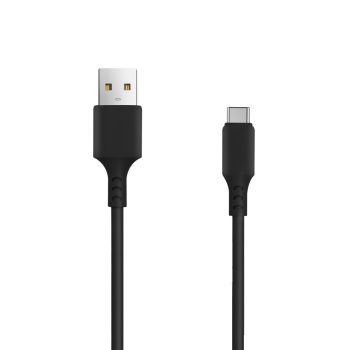   Setty autós töltő 1x USB 2,4A, fekete + USB-C kábel 1,0 m